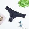 Nova cueca em forma de T meninas sexy fio dental fio dental feminino cintura baixa respirável algodão T-calças de fábrica vendas diretas