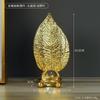 Adornos de Bola de Cristal Geométricos de Metal de Lujo Ligero Estilo Europeo Decoraciones Creativas para el Hogar y la Oficina Espigas Artesanía de Hierro