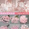 Série de Casamento Rosa Materiais de Flores Artificiais para Decoração de Vitrine de Shopping, Exibição de Fundo, Arranjos Florais, Flores Artificiais, Rosas
