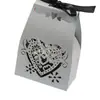 Amazon comercio exterior transfronterizo al contado caja de dulces de boda hueca con láser caja de dulces de boda con láser caja de dulces portátil