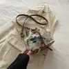 2026 Nova Bolsa Transversal de Ombro Único Elegante e Fashion com Padrões da Moda, Cordão Vintage e Bolsa Transversal Texturizada para Sob o Braço