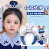 Lindo Conejo Policía Peluche Goma para el Cabello para Mujeres, Accesorio Versátil de Dibujos Animados para el Cabello, Pinza Lateral, Dulce Diadema de Cosplay, Accesorio para Fotos