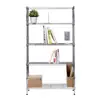 Estante organizador de revistas suministro de fábrica estantería metálica multicapa cromada estante combinado de malla de alambre estante de almacenamiento de archivos para estudio