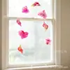 Nueva cortina de pared colgante de flor de perla de orquídea phalaenopsis roja transfronteriza, arreglo de fondo de decoración floral de mar de flores aéreas, colgante de cortina de puerta