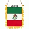 Borla Ventana Ventosa Mini Bandera Espejo Retrovisor Decoración de Coche Bandera Nacional Equipo País Satén Pequeña Bandera