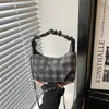 Bolsa de Mão Plissada da Moda, Bolsa de Ombro Estilosa e Versátil, Simples e Elegante, Bolsa Transversal de Grande Capacidade para Mulheres