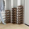 Zapatero Telescópico Sencillo de Hogar Económico Multicapa Estante de Almacenamiento para Puerta de Dormitorio Plegable Sin Instalación