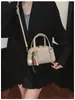 Bolso tote estilo retro de alta gama, bolso bowling para mujer, nuevo estilo, moda transfronteriza, bolso de mano Boston, bolso de un solo hombro cruzado