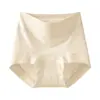 Roupa Íntima Feminina Jacquard Respirável 10A Antibacteriana Gancho Estendido Cintura Alta Controle de Barriga Calcinha Triângulo Tamanho Plus Roupa Íntima Feminina