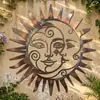 Colgantes y adornos de decoración de pared de hierro forjado transfronterizos, artesanías de metal, venta directa del fabricante, siluetas cortadas con láser y pintadas con UV