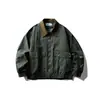 Ropa Vintage Otoño 2025 Nuevo Casual Ropa de Trabajo Patchwork Bloque de Color Cuello Solapa Chaqueta Estilo Retro Japonés Abrigo de Vuelo