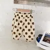 Pantalones Capri Harem de Color Caramelo para Niñas de Verano, Shorts para Niños, Pantalones de Longitud Media, Pantalones Casuales Finos de Corte Holgado de Alta Calidad