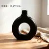 Vaso Simples Criativo Vaso Rosca Estilo Nórdico ins Versátil Luxo Leve Retrô Flor Seca Arranjo de Flores Decoração Ornamento