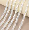 Cubo de cristal contas de vidro DIY acessórios de joias cubo contas quadradas colar pulseira acessórios contas coloridas
