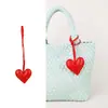 Colgante de Bolso Bufanda con Forma de Corazón Transfronterizo, Accesorio de Bolso de Moda con Borla de Cuero de Gama Alta Estilo Ins