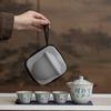 Conjunto de Chá de Viagem Forno Ru Conjunto de Chá Portátil Copo Rápido Copo de Chá para Uma Pessoa Acampamento ao Ar Livre Beber Chá Presente Comercial