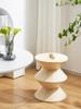 Taburete pequeño de estilo nórdico para cambiarse los zapatos, entrada, hogar, sala de estar, banco, taburete bajo de plástico simple para niños, taburete redondo creativo