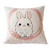 Cojín decorativo de animal de dibujos animados lindo para sofá de sala de estar, cojín de respaldo, cojín para ventanal, cojín para siesta en la oficina, cojín lumbar para cabecera