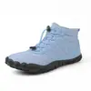 Nuevas Botas de Nieve para Hombre de Cinco Dedos Descalzos Transfronterizas Forradas de Lana Engrosadas de Una Sola Capa Impermeables Antideslizantes Zapatos de Algodón Descalzos para Pareja Mujeres
