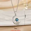 Collar de Astronauta Colgante de Dibujos Animados Regalo de San Valentín Cadena para la Clavícula Estilo Ins de Moda Collar para Pareja de Astronautas