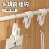 Gancho clip de tubo redondo, gancho pequeño de sujeción para el hogar, gancho clip de almacenamiento flexible sin perforación para baño y cocina