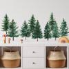 Pegatinas de pared autoadhesivas con diseño de bosque de pinos en acuarela, para dormitorio, sala de estar, porche, hogar, fondo, embellecimiento, L104