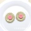 Accesorios de Resina de Girasol Brillante Flor DIY Accesorios para Anillo de Cabello Aretes Caja de Almacenamiento para Taza Material de Decoración