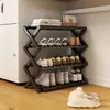 Zapatero Plegable sin Instalación Gabinete para Zapatos de Dormitorio Estante de Almacenamiento de Zapatos Multicapa de Fácil Montaje Estante de Almacenamiento para Puerta de Entrada