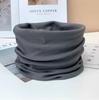 Nueva bufanda de invierno forrada de polar de moda, bufanda cálida de color sólido, cuello deportivo de cachemira, cubierta para el cuello a prueba de viento para ciclismo, máscara