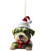Nuevo 2024 Grinch de Pelo Verde Acrílico Plano Colgante de Decoración Navideña Decoración de Árbol de Navidad