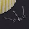 Acessórios de Brinco DIY Joias Brincos Planos de Plástico Transparente Invisível Piercing de Orelha Resina Pc Pinos de Orelha Fabricante Atacado