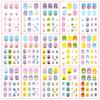 Zhengxiang Transfronterizo Nuevas Pegatinas para Uñas de Dibujos Animados Pegatinas para Uñas de Frutas Fresa Parches para Uñas de Unicornio Pegatinas para Uñas Postizas