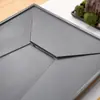 Bandeja de té de piedra negra con drenaje, bandeja de té de piedra grande y simple para juego de té kung fu, adecuada para oficina, sala de estar y uso doméstico, disponible para envío directo