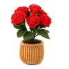 Novo Pacote de Material de Crochê Pré-Venda Estilo Animais em Vasos e Flores Enfeites Decorativos Presentes Venda Quente Transfronteiriça Dropshipping