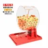 Máquina de loteria manual dourada com grande capacidade de 400 bolinhas, bolinhas pequenas de 2,7 cm, máquina de sorteio, modelo novo