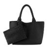Moda Transfronteriza Tela de Buceo Bolso de Hombro Casual Bolsa de Compras Viaje Cesta de Verduras Bolsa Tejida Bolsa de Gran Capacidad Bolsa Pequeña