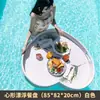 Bandeja Flutuante de Água de Rattan Bali Vietnã Cesta de Café da Manhã Pousada Hotel Villa Piscina Prato Redondo para Frutas