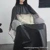 Capa transparente personalizada para cortar el cabello, herramientas de peluquería, capa de salón para tratamiento con aceite, permanente y tinte, se puede imprimir con logo