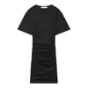 Vestido Curto Plissado Elegante Estilo Europeu e Americano Z Transfronteiriço Moda Nova 2026 Atacado Feminino Amazon 3253319