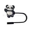 Comercio electrónico transfronterizo caricatura lindo panda tapa de goma para popote 8mm10mm a prueba de polvo joya para popote tubo recto joyería diy