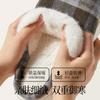 Puxi Zhimu 2025 Nuevas Zapatillas de Algodón para el Hogar de Invierno para Mujer Suela Gruesa Antideslizantes Forradas de Felpa Cálidas Silenciosas Zapatillas de Algodón para Pareja