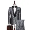 Explosiones de Comercio Electrónico Transfronterizo 2022 Vestido de Noche para Hombre Set de Novio Traje de Dos Piezas para Hombre
