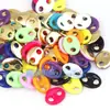 Accesorios para joyería DIY cobre puro nariz de cerdo goteando conector de doble agujero tamaño grande pequeño Rosa Rojo Rosa