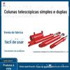 Suporte Hidráulico Coluna Telescópica Grande Capacidade de Carga Coluna Telescópica Dupla 250/180 Coluna Telescópica Única