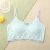 Ropa interior para niñas en etapa de desarrollo, brasieres para niñas, chalecos pequeños de primera y segunda etapa para primaria y secundaria, estilo delgado de seda de hielo