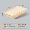 Saizhuo lonchera biodegradable lonchera desechable tazón de almidón de maíz caja para llevar lonchera con tapa