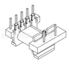 Chassi de transformador EPC19 patch slot único horizontal 5+2 pinos -1923-1