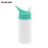 Botella de Agua de Transferencia Térmica Portátil para Exteriores Botella de Agua para Coche Ciclismo Exportación Deportiva Boca de Águila Botella de Agua con Popote Impresión de Patrón de Logo