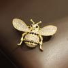 Broche para Traje de Hombre, Lindo Insecto Abeja con Ojos Grandes Incrustado de Piedras, Accesorios Versátiles para Ropa Profesional para Mujeres