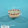 Bandeja de Chá Jogo da Velha de Bambu Estilo Chinês Prato de Lanche Doce Montanha-russa de Chá Retrô Suporte para Copo Bandeja de Mesa de Bambu